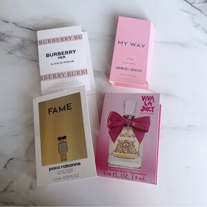 New! Burberry/Armani/Fame Set
